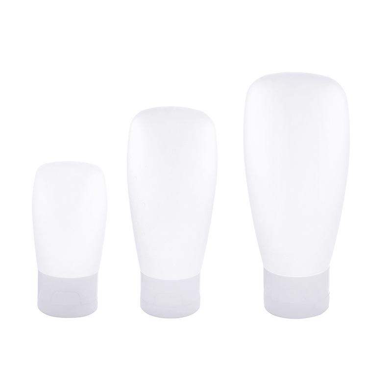 Portable Squeeze Dispenser Travel Press Face Wash Body Wash Shampoo Plastic Soft Bottle Set