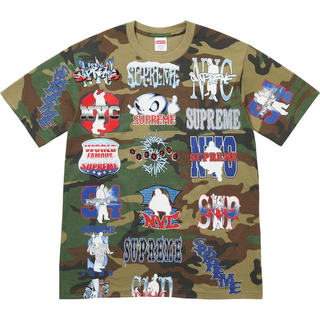 Supreme Flash Tee Woodland Camo