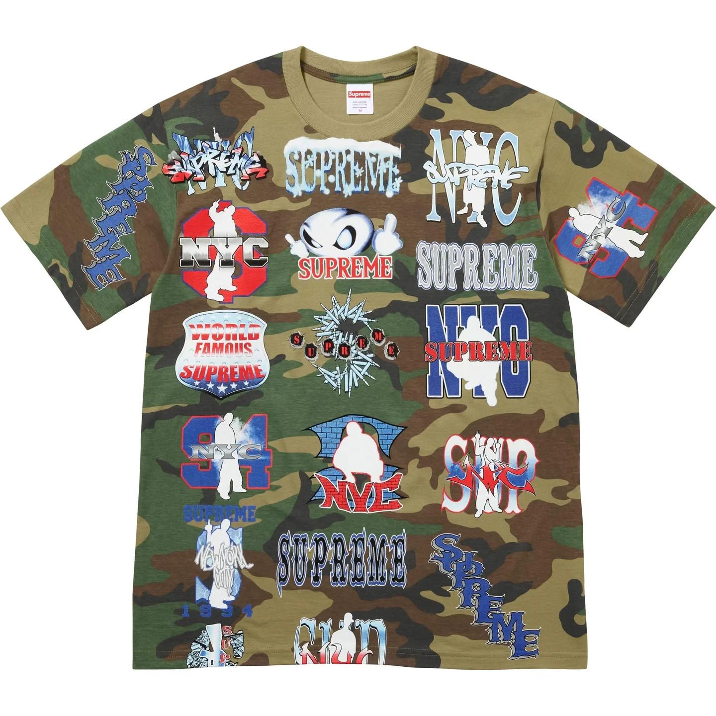 769983 Supreme Flash Tee Woodland Camo L