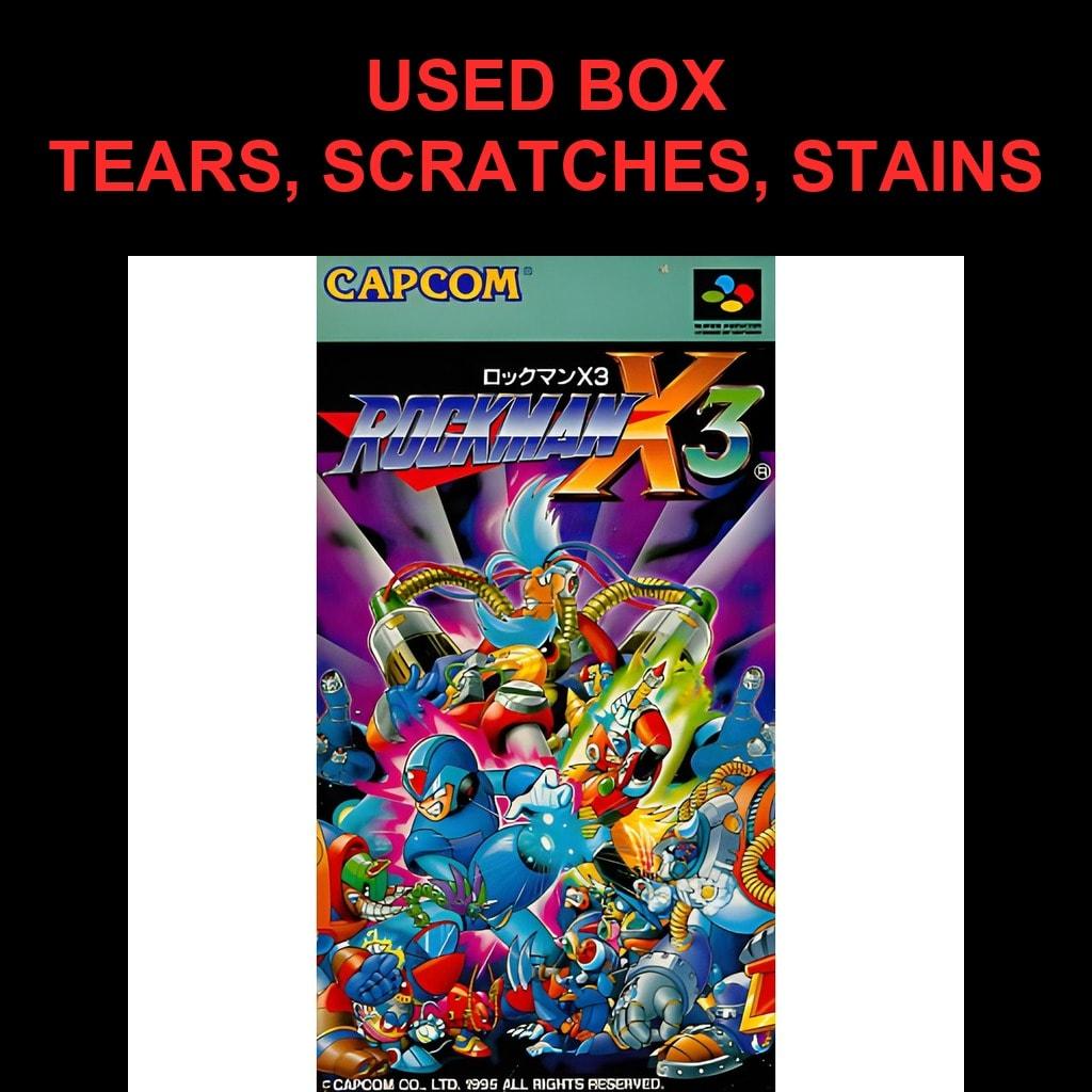 Used Mega Man X3 (Rockman X3) SFC SNES Super Famicom SHVC-AR3J Tested Working Nintendo Action Capcom NTSC-J Super Nintendo Cartridge