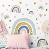 Wall Sticker Rainbow Stars Peel And Stick Girls Bedroom Playroom Decals