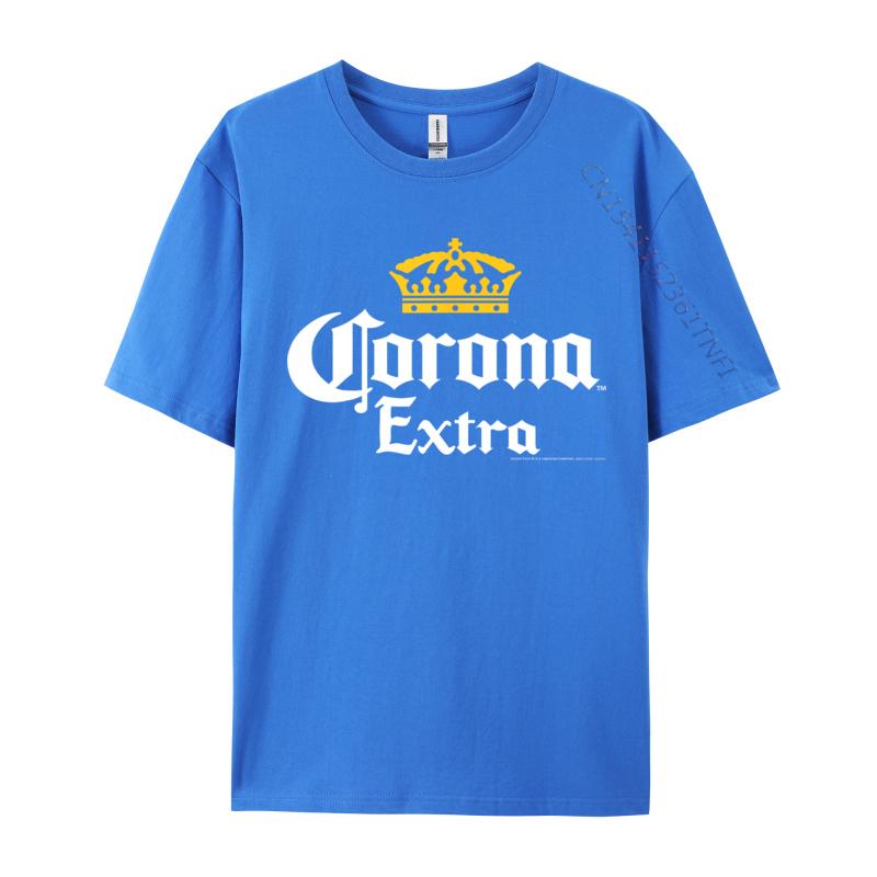 Officially Licensed Corona Gold Crown Rife Mens T Shirt Cool Camisa Luxury Designer T-Shirts Pure Cotton