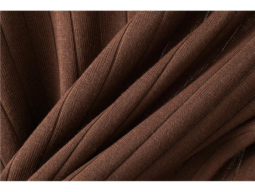 2026 Spring/Fall Elegant Knit Three-Piece Set: Long Cardigan Coat, Single-Breasted Vest, Wide-Leg Pants