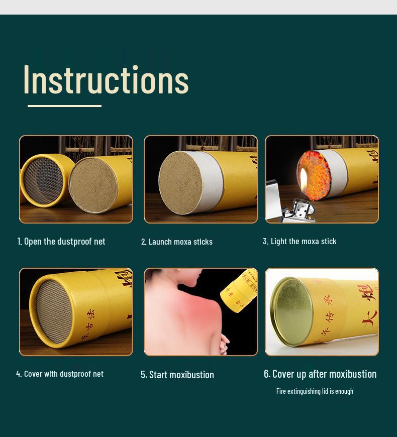 Large Nanyang Moxa Wool Sticks & Cones: 7cm Thickened Moxibustion Helpers
