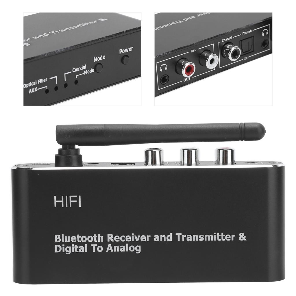 Coaxial Converter Wireless Digital DAC to Analog Audio Adapter with Bluetooth Receiver D09
