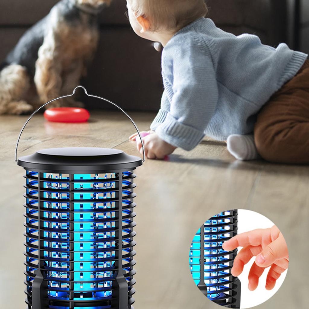 Electric shock mosquito killer lamp outdoor household mosquito repellent fly trap waterproof garden camping lamp