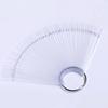 50PCS Nail Enhancement Display Plate Nail Piece False Nail Sector with Iron Ring Practice Color Card Nail Polish Color Card Tool