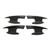 Car Upgrade Carbon Fiber Glossy Black Door Bowl Handle Cover For MG 4 MG4 EV Mulan   2024 Cars Accessories