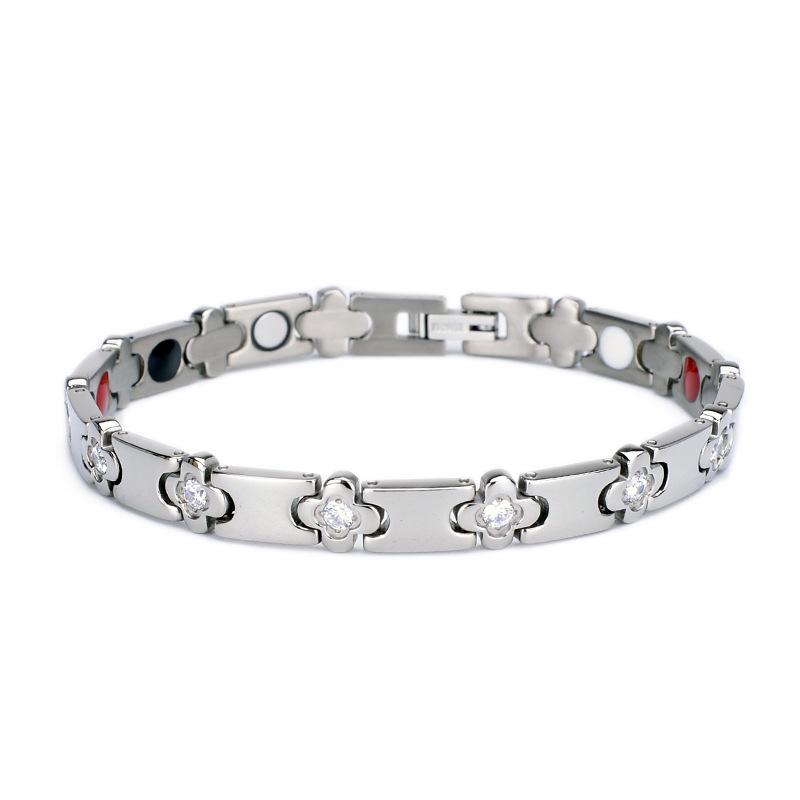 Creative Popular TY362 Magnet Bracelet Women's Diamond-encrusted Titanium Steel Jewelry