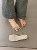 French evening slippers outside women's shoes 2025 summer retro thin strap toe beach leopard print slope heel sandals