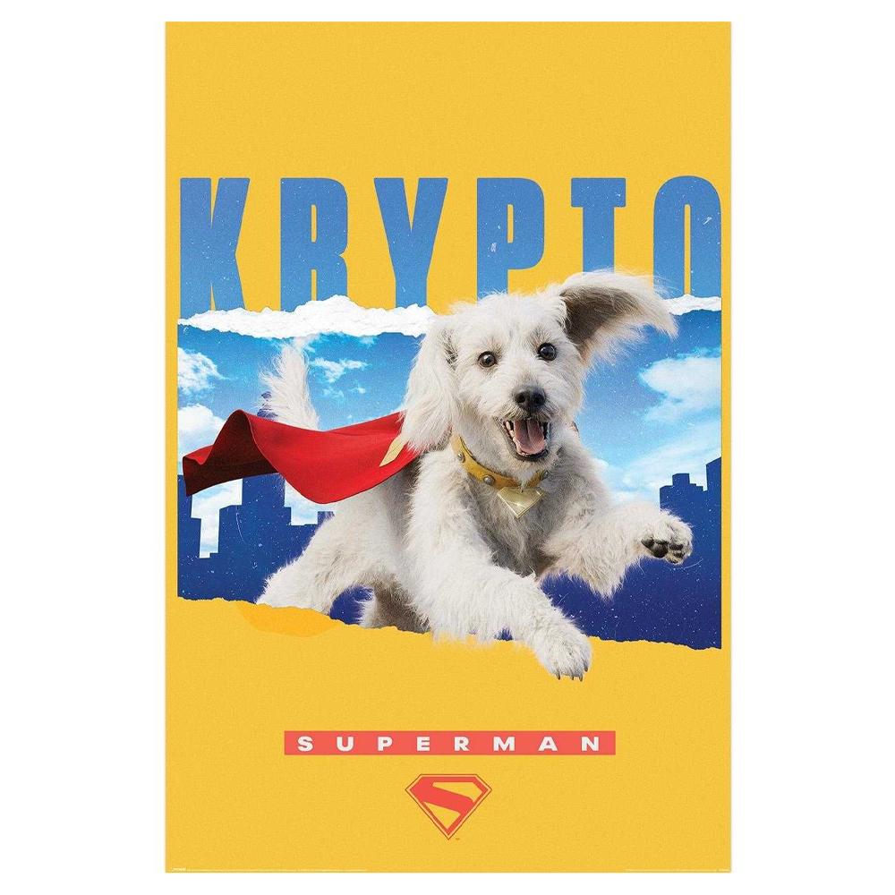 Superman Krypto Paper Poster