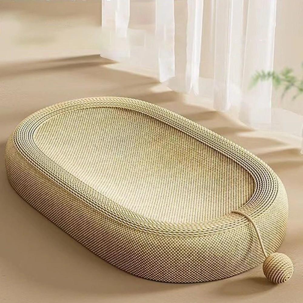 Wear-resistant Cat Paw Board Basin Oval Cat Claw Board Cat Scratching Bed  Sofa Protector