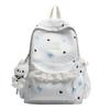 Schoolbag new Korean version ins literary double backpack Xiaoqing Xinfeng junior and high school students backpack large-capacity casual schoolbag