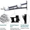 2Pcs Double Curtain Rod Brackets,Heavy Duty Curtain Rod Holders for Window, Bedroom,Home Curtain Rod,Drapery Rod Gift