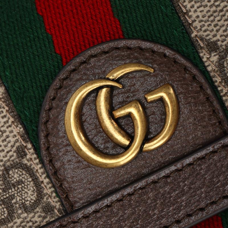 Gucci Ophidia GG Supreme Canvas Crossbody Bag With Web Stripe & Double G Detail 746308-96IWT-8745