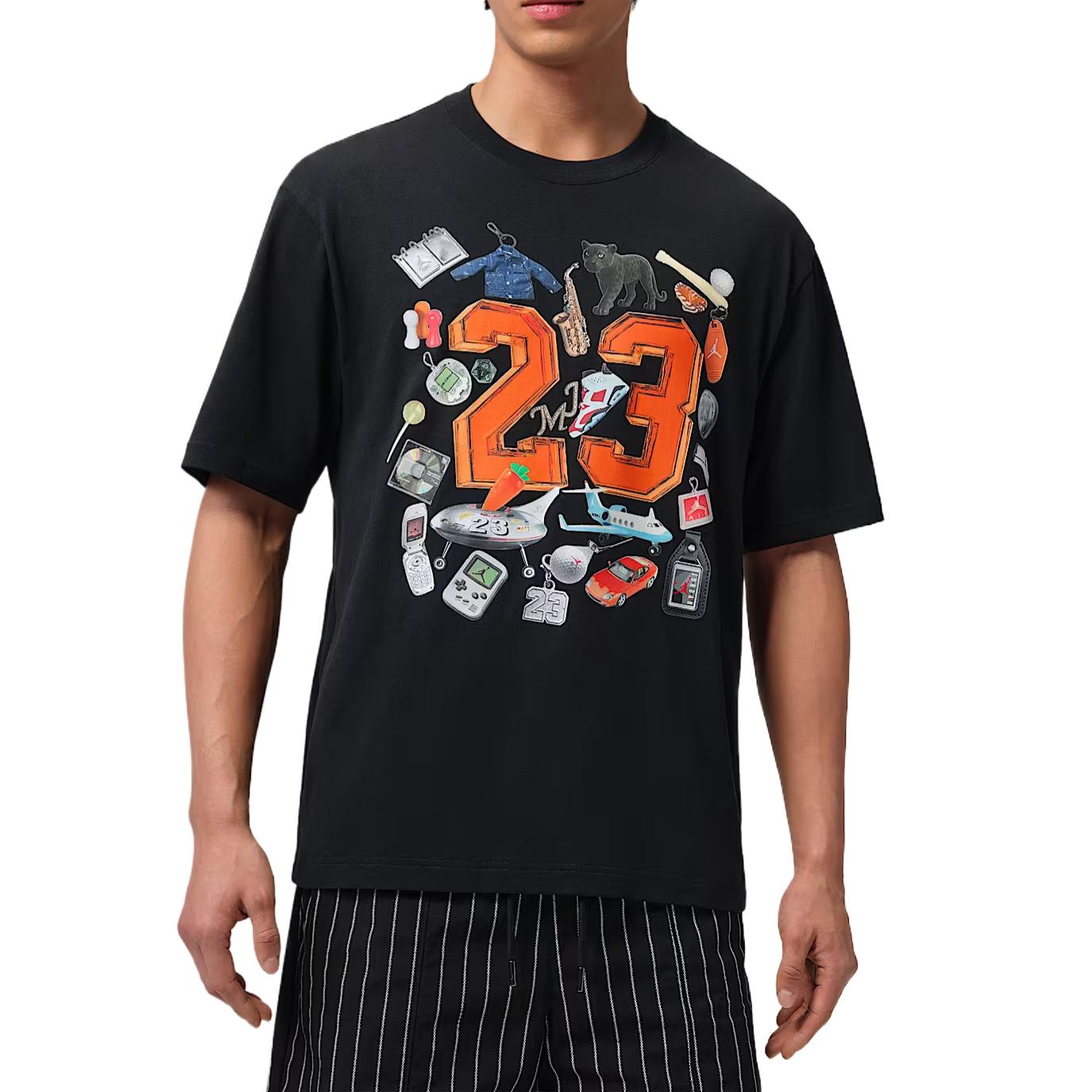 

Jordan Crew Neck Drop Shoulder Cotton T-Shirt Men tops IR6305-010 XL