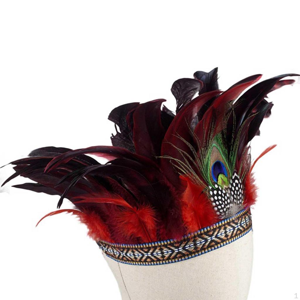 Costume Style Fascinator Indian Decorative Headdress for Show Party Women