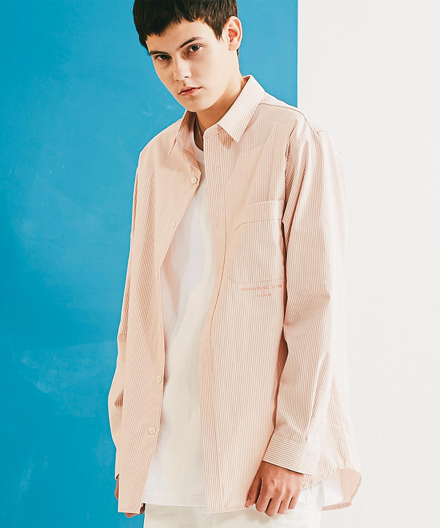 Ruona Nine Striped Shirt Gst_Pink(L) Stripes