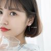 925 Sterling Silver Trendy Elegant Round Pearl Long Chain Tassel Dangle Earrings for Women Girls Party Fine Jewelry