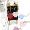 50 PEZZI Mini Cuore Rosso di Legno Ornamento Etichette per Artigianato Fai da Te con Corda di Canapa per Decorazioni Matrimonio Festa Accessori Decorazione Stanza Estetica