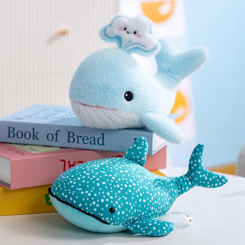 Adorable Whale Plush Toy - Soft Cartoon Ocean Animal Doll for Kids and Girls