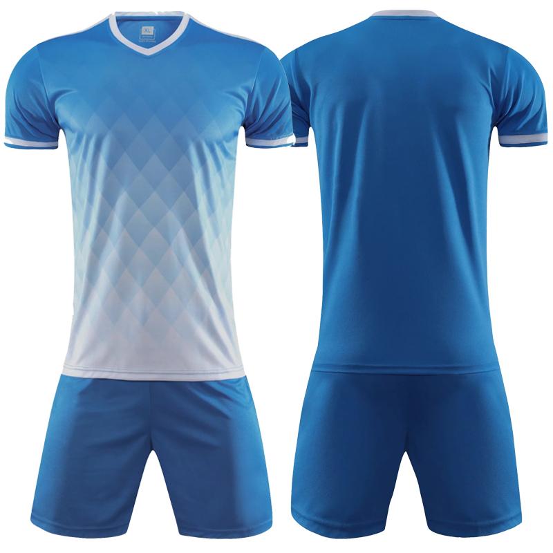 New Football Jerseys and Shorts Adult Soccer Uniforms Football Training Tracksuit XS-3XL