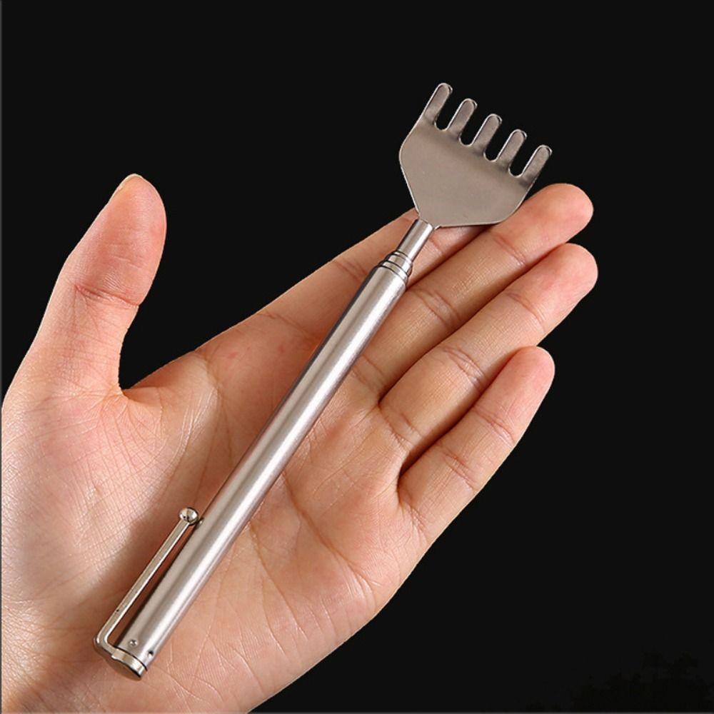 Telescopic Back Itch Scratcher Stainless Steel Massage Tool Hot Retractable Massager
