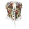 Vintage Floral Corset Vest Push Up Crop Tops Bustier Corset Top Lace Up Corset Top Strapless Bodice Corset Top