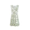 Floral Print Dress Women Summer with Hollowed Out Lace V-neck Sleeveless Dress