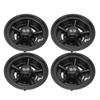 4Pcs Golf Cart Wheel Hub Cap 8 Inches Glossy Black Wind Resistance Reduction Wheel Hub Cover Replacement for E‑Z‑GO