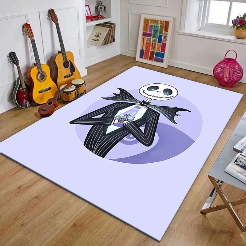 1pc Jack Christmas7 Design Printed Area Rug Carpet for Bedroom Living Room Home Decor Rugs Mat Non Slip Mat Rug for Bedside