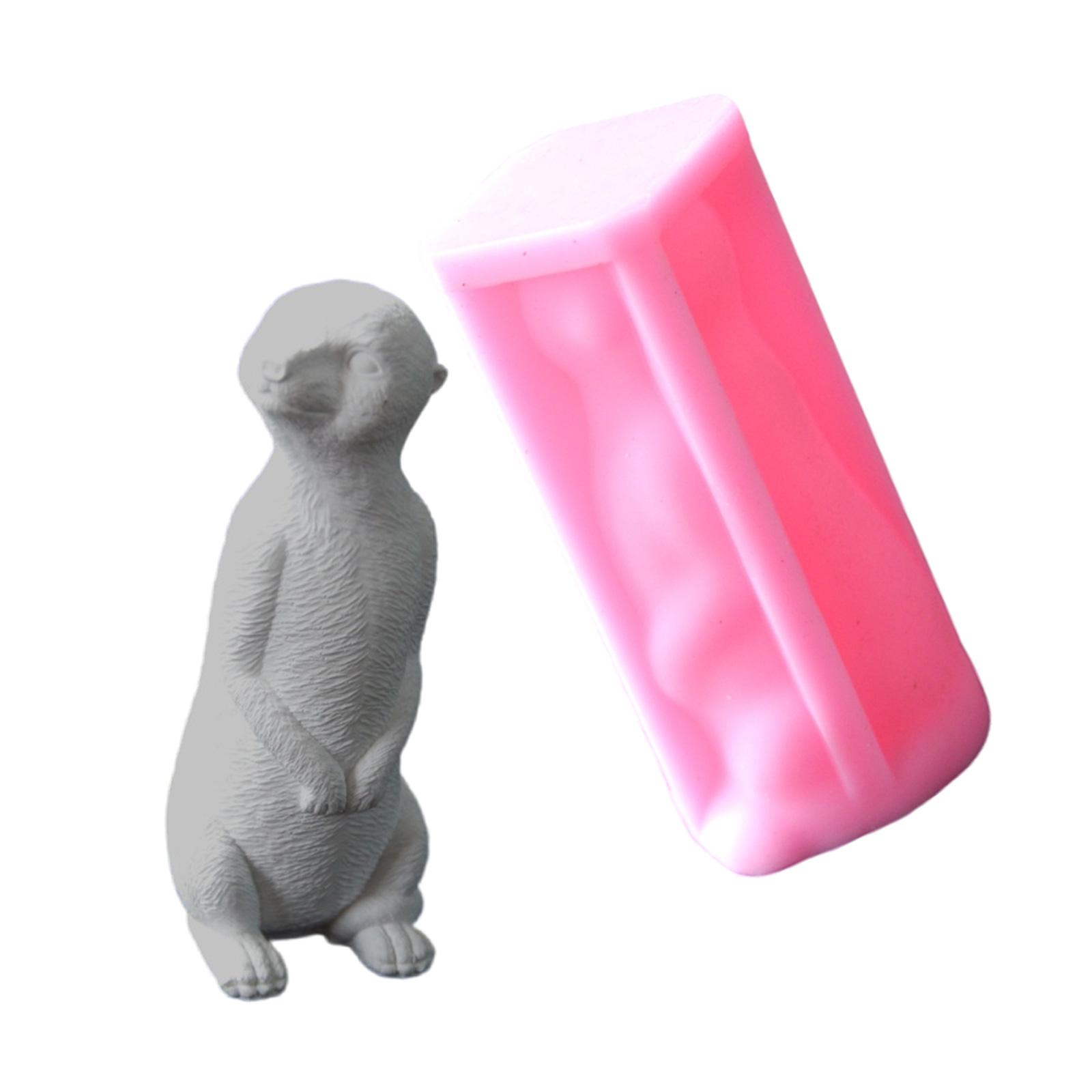 

Nonstick Silicone Meerkats Mold for Crafting 3D Aromatherapyies Candle Home Decoration Mould Unique Gift Making Mold