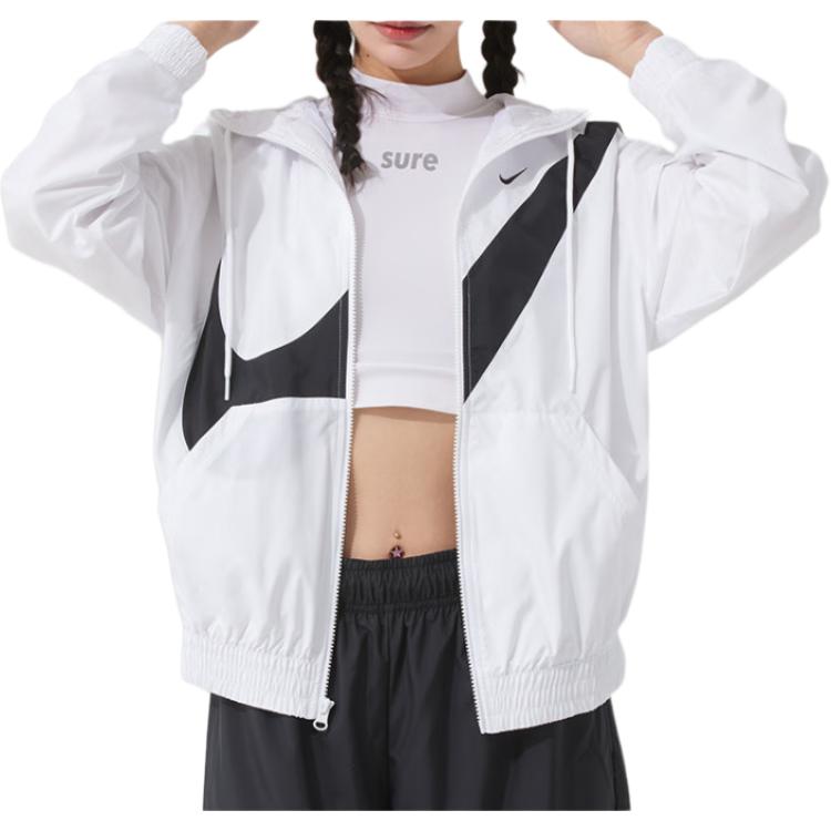 New Nike Sportswear CLASSIC Jacket Women's White HM8972-100
