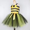 Flower Bee Girls Net Gauze Skirt Princess Skirt Dress Children's Performance Costume Set