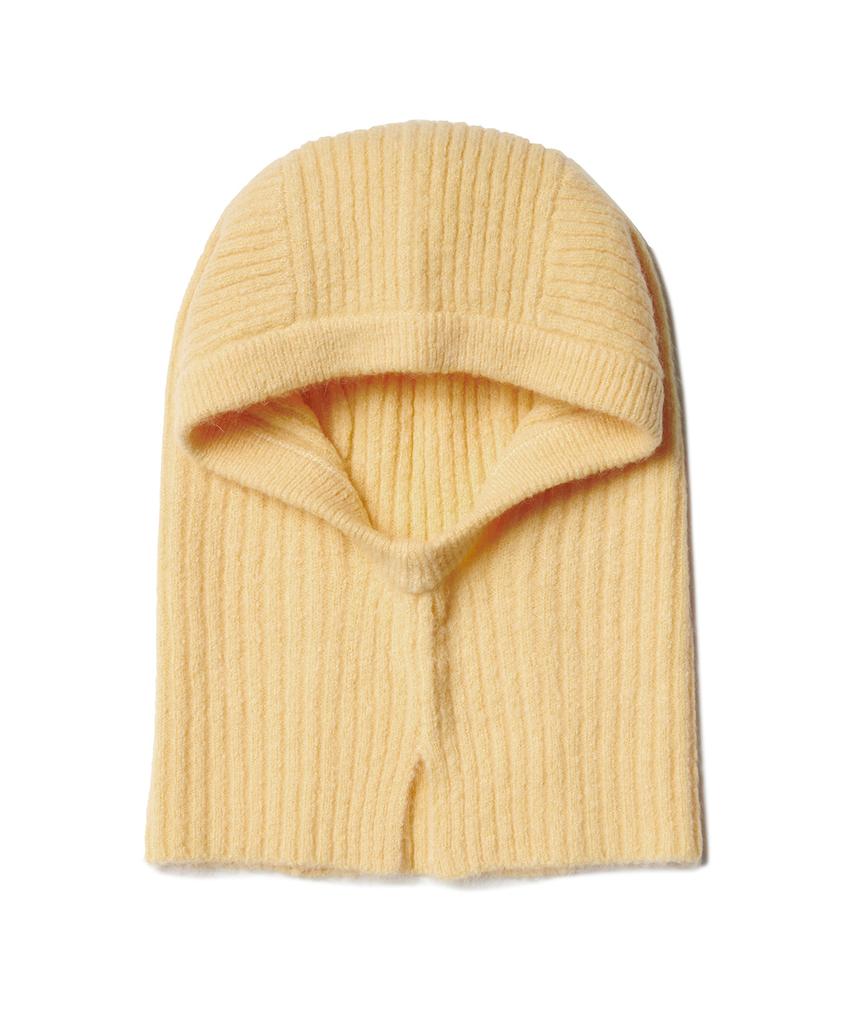 MUSINSA STANDARD WOMAN Women'S Soft Boucle Knit Balaclava [Yellow]