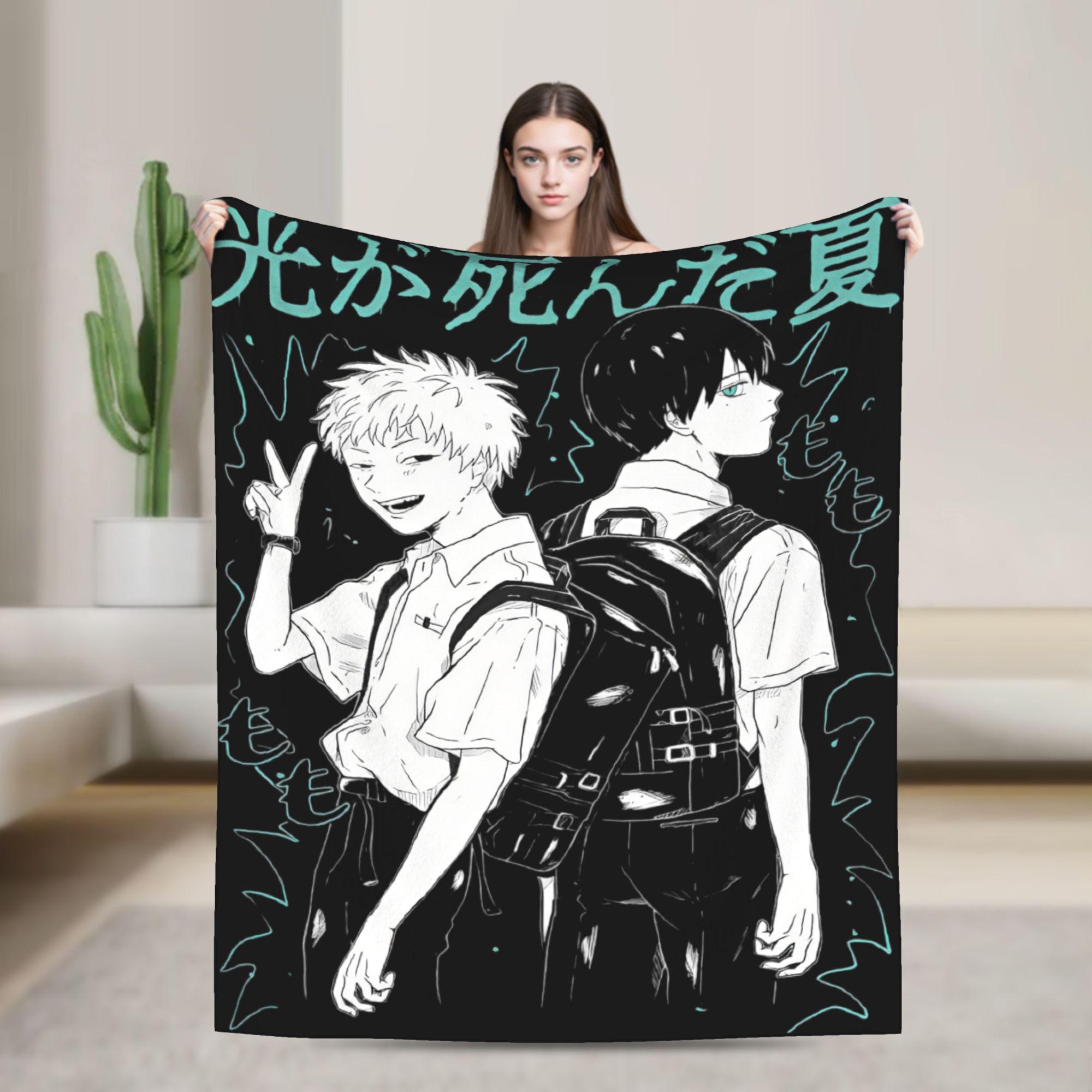 

The Summer Hikaru Died Manga Blanket Multi-size Super Soft Cozy Throw Blankets for Couch Sofa and Bed 75x90cm