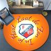 FC Utrecht,Round Area Rug,Carpet Rug for Living Room Bedroom Sofa Playroom Decor,Non-slip Floor Mat