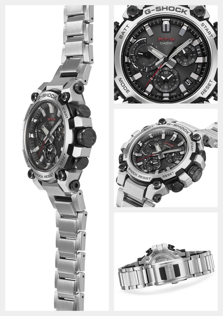 [Casio] G-Shock Watch [Made In Japan MT-G Bluetooth Equipped with Radio Solar MTG-B3000D-1AJF Men's Silver