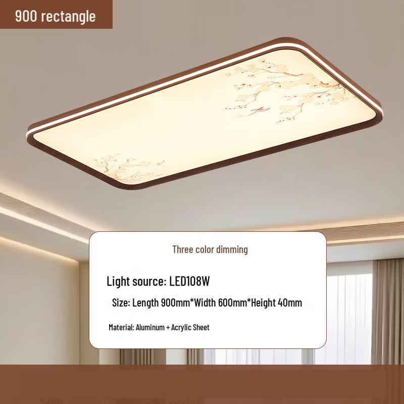 

Retro Chinese Style Rechargeable Ceiling Fan with 3-Color LED