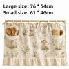 Ruffled Trim Oven Curtains Handmade Kitchen Oven Curtains New Stove Curtains  Rustic Kitchen