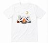 Cute Ghost Campfire Halloween Ghost Spooky Camping White T-shirt