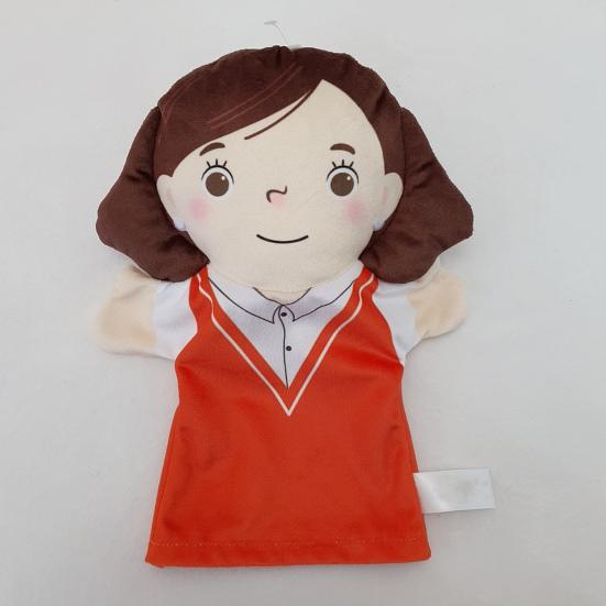 Family Hand Puppet Cute Grandparents Parents Son Daughter Cartoon Doll Plush Gloves Parent-child Interaction Role-Play Toy Imaginative Pretend Play