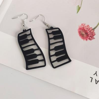 Black Piano Fashion Ladies Temperament Earrings