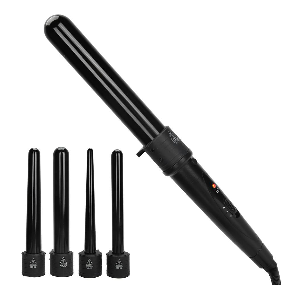 5‑In‑1 Curling Iron LED Adjustable Temperature Hair Styling Curling Iron Wand Set 110‑240VUS Plug