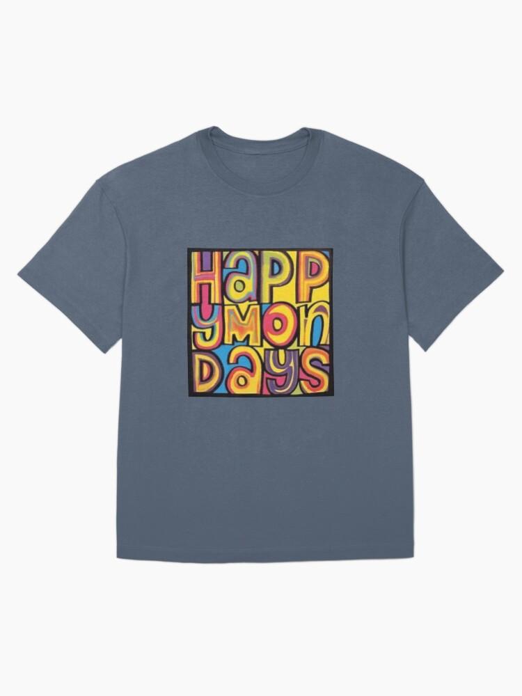 Oasiss Happy Monday’s 90s Britpop Manchester band Oversized T-Shirt