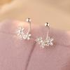 Flower Screw Ear Hook Literary Style Sweet and Fashionable Niche Versatile Ear Piercing Ear Decoration