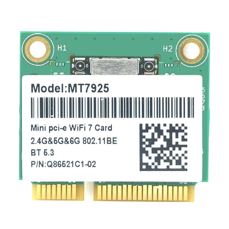 

MT7925 2.4G/5G/6G Triple Band Wireless Networking Card Wifi7 Module 802.11BE 5400mbps Bluetooth-compatible for Desktop 1