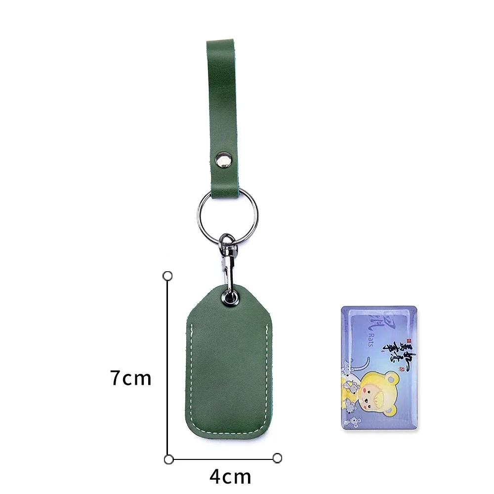 Customizable Leather Cover for Label Starline S96 and PIK Intercom Unisex IC Alarm Tag Mark Protective Case Car Keychain Holder