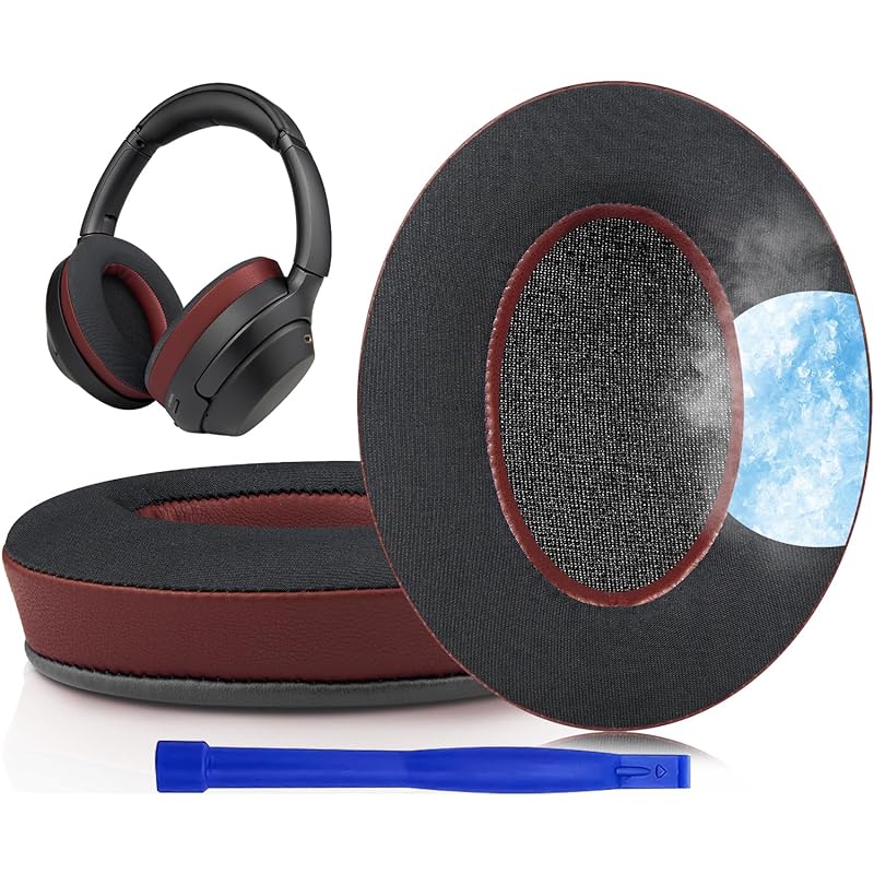 

SOULWIT cooling gel pad ear pads for Sony WH-1000XM3 (WH1000XM3) for over ear headphones replacement pad high density foam compatibility head pad Cold