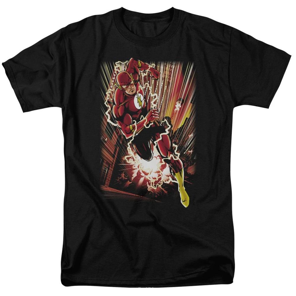 DC Comics - Justice League - Flash Street Speed - Adult T-Shirt S